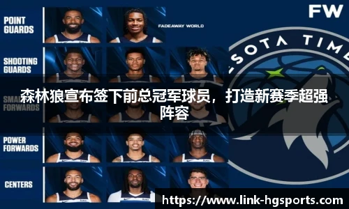 森林狼宣布签下前总冠军球员，打造新赛季超强阵容